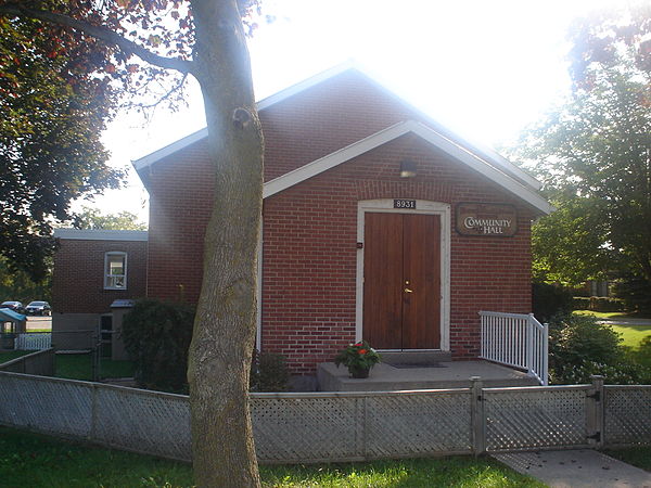 Former Buttonville Women's Institute Hall in Markham, Ontario, Canada. The WI closed in the 1980s, and the hall is now used as a daycare and a communi