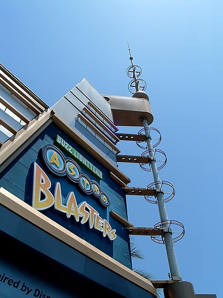 Buzz Lightyear Astro Blasters at Disneyland Buzz Lightyear Astro Blasters Entrance.JPG