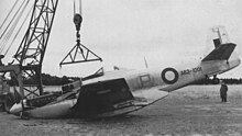 The CA-15 after crash landing at RAAF Point Cook CA-15-Crash-Landing.jpg