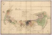 1702 - Plan de Brest pour faire voir les terrains pris à divers particuliers (Mollart).