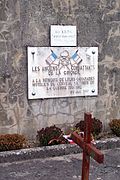 Stèle à la mémoire des anciens combattants 1914-1918 « mutilés du cerveau » (nov. 2011).