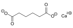 Structural formula of calcium adipate