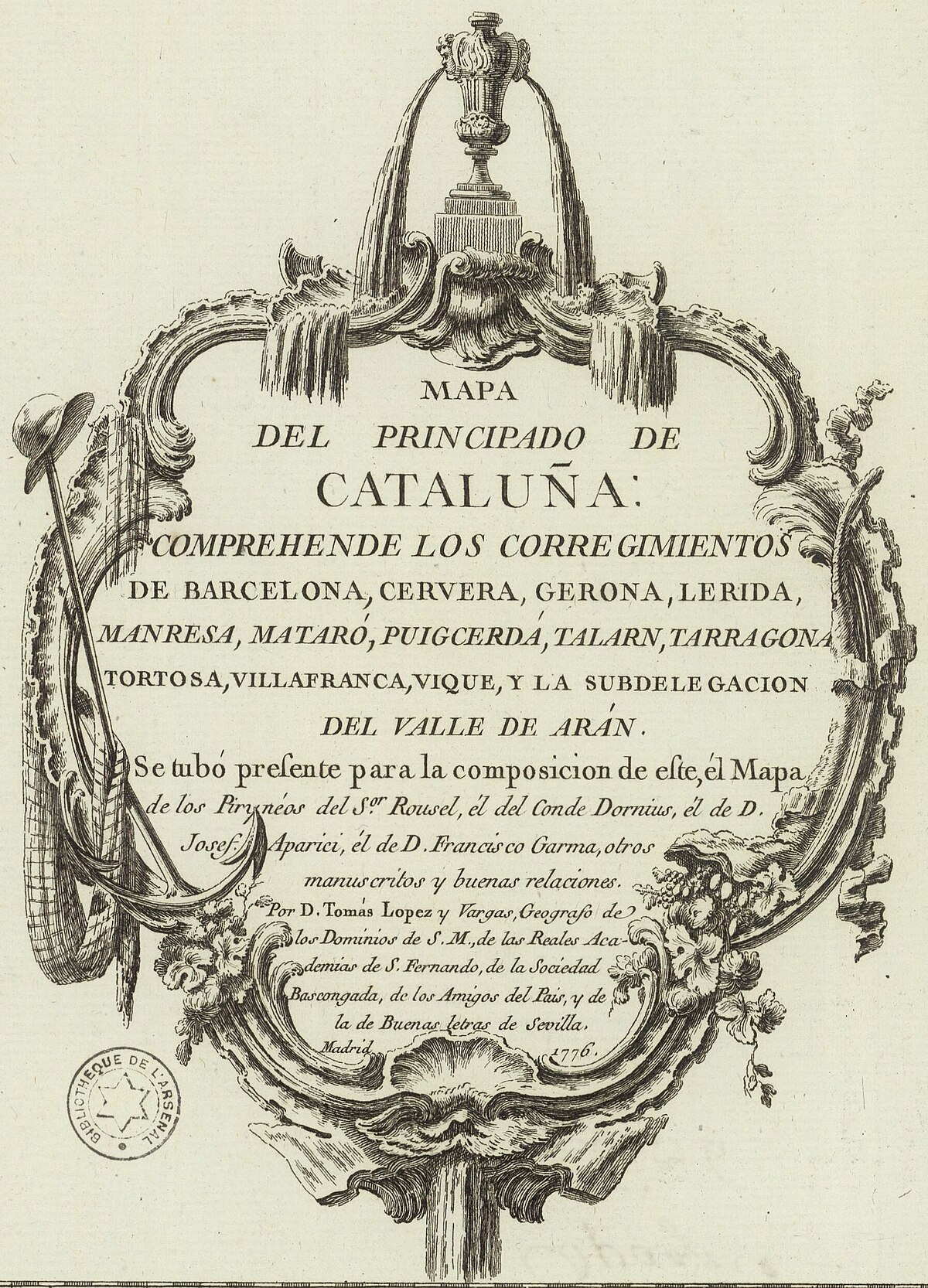 File:Cartouche in a Tierra Firme map by Lopez.jpg - Wikimedia Commons