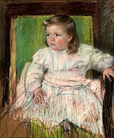 Det lyserøde skærf (1898), pastel