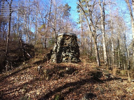 The ruins of Catharine Furnace photographed in 2011