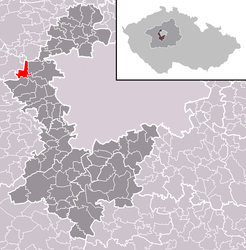 Červený Újezd – Mappa