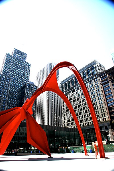 File:Chicago (ILL) Alexander Calder, "Flamingo", 1974. Acier. (4826637814).jpg