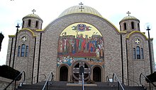 Saints Volodymyr and Olha Ukrainian Catholic Church, Chicago, IL. Church in Ukrainian Villaged.JPG