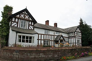 Churton Hall Grade II listed English country house in Churton, Cheshire, UK