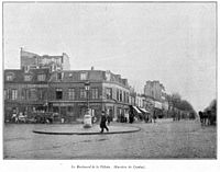 La place en 1897, sur une photo de Clément Maurice.