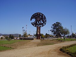 Clava symbol in Cañete, Chile.JPG