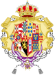 Coat of Arms of Maria Christina of the Two Sicilies as Queen Dowager of Spain.svg