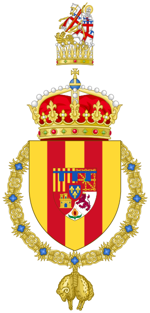 Coat of Arms of the Spanish Heir apparent as Prince of Girona.svg