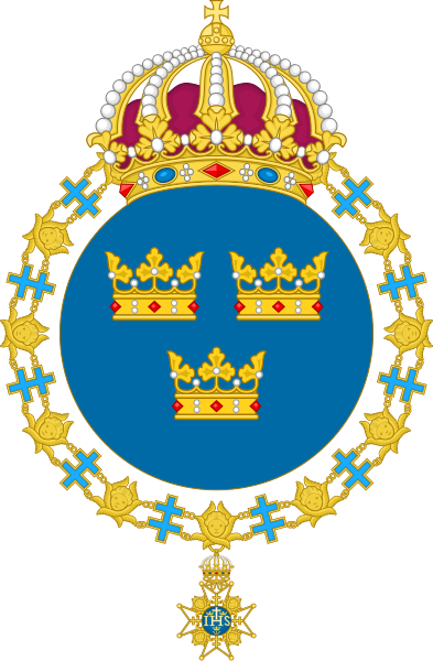 File:Coat of arms of Sweden (round shield).svg