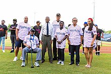 The Tougaloo Nine were commemorated on-field at Trustmark Park in Pearl, Mississippi. Commemoration of Tougaloo Nine at Trustmark Park.jpg