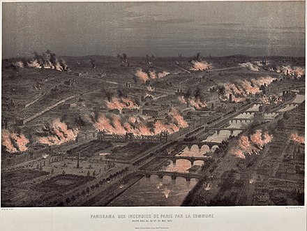 Fires lit by the Commune during the night of May 23–24