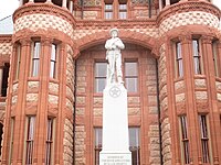 The United Daughters of the Confederacy Monument was unveiled in 1912 at the Ellis County Courthouse in Waxahachie.