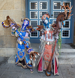 Cosplay als Nachtelfen Druiden auf der Connichi 2009