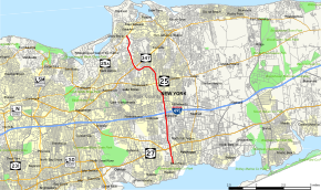 Mapo de County Route 97 (Suffolk Distrikto, New York)