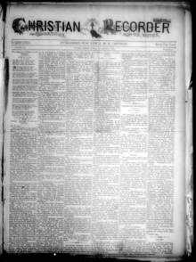 The Christian Recorder, March 1894 Cover of The Christian Recorder.png