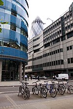 Thumbnail for File:Cycle rack by the St Botolph Building - geograph.org.uk - 3324134.jpg