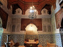 Restored salon in the Dar Jamai in Meknes Dar jamai DSCF5732.jpg