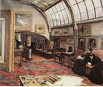 《藝術家的畫室》，1902