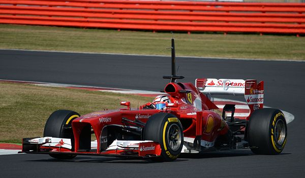 Rigon testing for Ferrari in 2013.