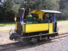 Preserved Decauville locomotive, built for the West Melbourne Gasworks