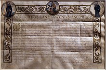 Decreto del vicario generale degli agostiniani, pietro lanfranconi, 20 Kasım 1659, dalla pieve di buonconvento.jpg