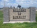 Dimmitt, TX, signe de bienvenue IMG 4819.JPG