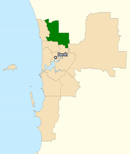 Kaart van het kiesdistrict.