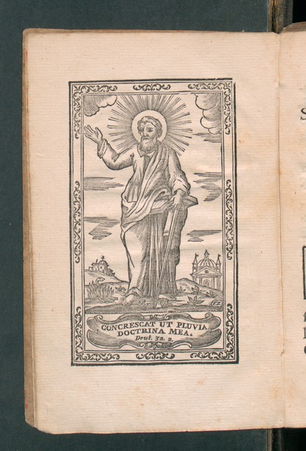 Page of the short catechism of Bellarmine: Dottrina cristiana breve, 1752