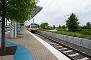 DART Light Rail Blue Line train