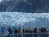 View of Marjerie Glacier from Cruise ship