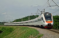 Ekr1-001 Tarpan train EKr1-001 turning.jpg