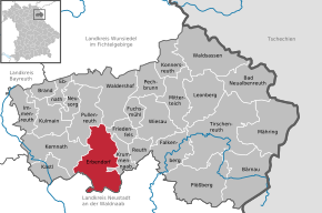 Poziția localității Erbendorf