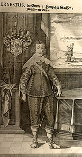 <span class="mw-page-title-main">Ernest I, Duke of Saxe-Gotha</span> Duke of Saxe-Gotha and Altenburg