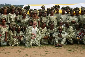 Yoruba people in Aso Ebi (Nigeria) FUNERAL MRS. FAREMI.JPG