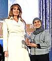 فادیه نجیب ثابت فعال حقوق بشر و برنده جایزه بین‌المللی زنان شجاع