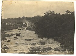 Пороги на реке Руо в феврале 1908 года