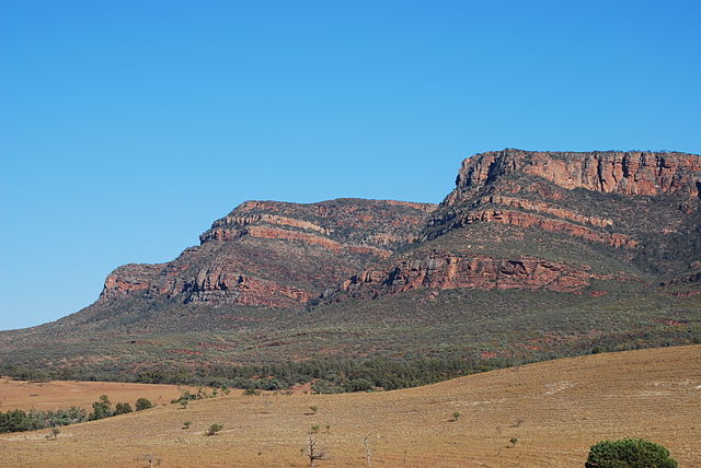 The Flinders Ranges at the southern end of Wilpena Pound