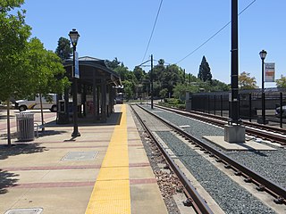 <span class="mw-page-title-main">Historic Folsom station</span> Light rail station in Folsom, California, U.S.