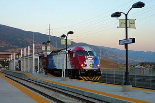 <span class="mw-page-title-main">Farmington station</span> Commuter rail station in Farmington, Utah, US