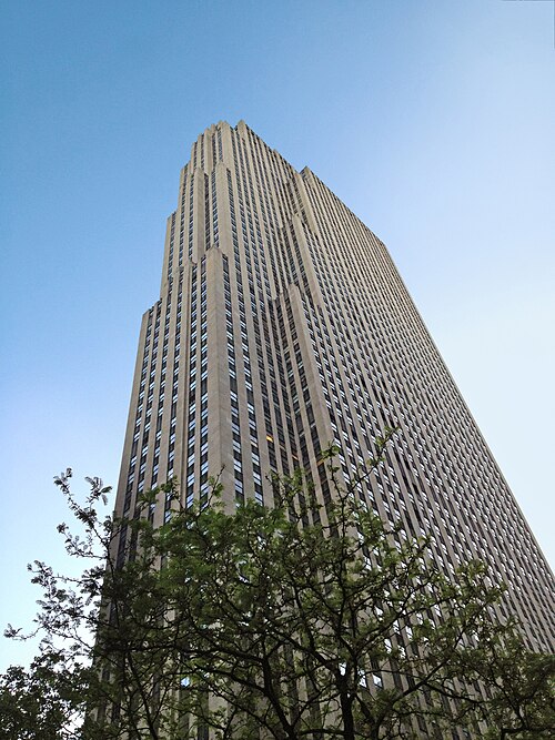 Head office at 30 Rockefeller Plaza