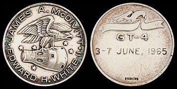 Gemini 4 Flown Silver Fliteline Medallion