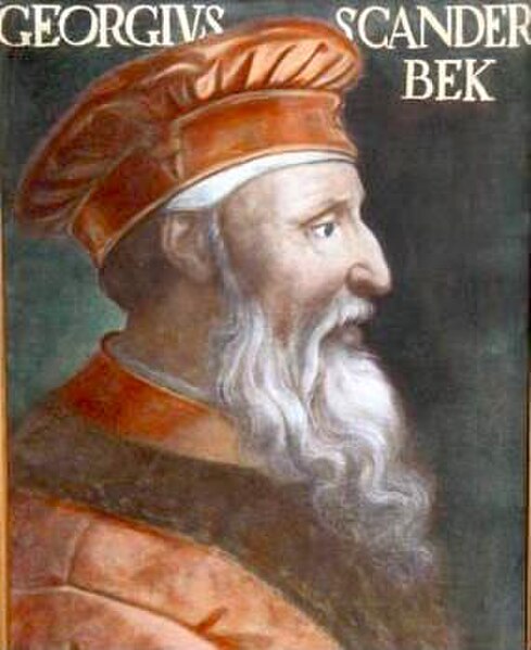 Gjergj Kastrioti Skanderbeg led a successful rebellion to resist Ottoman expansion into Europe for 25 years.