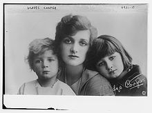 Cooper with her children, John and Joan