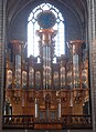 Collégiale Sainte-Waudru de Mons (Belgique). Grandes orgues en 2018, après restauration.