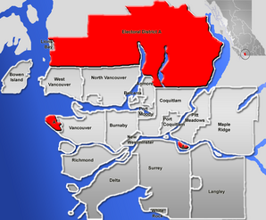 Lage in Metro Vancouver